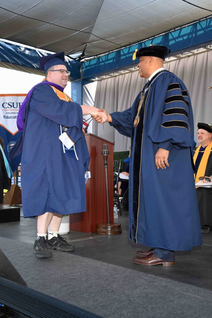 Anthony Justus Graduating from California, State University Fullerton.